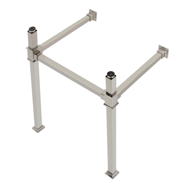 Kingston Brass VPB3322SQ6 22-Inch Stainless Steel Console Sink Legs, Polished Nickel VPB3322SQ6 - main